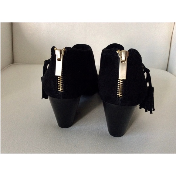 Bella Vita Eli Suede Black Leather Boots Heels - Picture 11 of 12